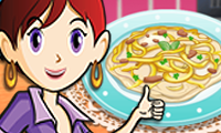 play Chicken Fettuccine: Sara'S Cooking Class