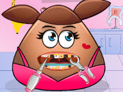 Pou Girl Tooth Problems