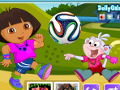 play Fifa Fan Dora Dress Up