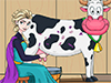 Elsa Milking A Cow