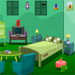 play Yoopy Escape From Green Bedroom