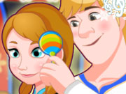 play Anna And Kristoff Baby Care Kissing