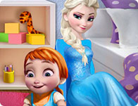 play Elsa Playing With Baby Anna