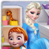 Elsa Playing With Baby