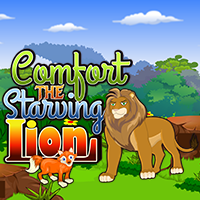 play Escape : Comfort The Starving Lion