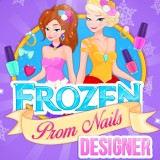 play Frozen Prom Nails Designer