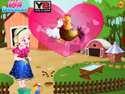 play Frozen Anna Poultry Care