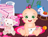 play Baby Rosy Bedroom Decoration