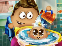 play Pou Baby Wash