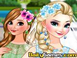 play Bride Elsa And Bridesmaid Anna