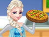 Pregnant Elsa Cooking Pizza