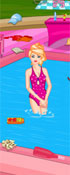 play Barbie Pool Party Cleaning