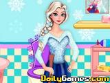play Elsa Bathroom Cleaning