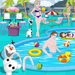 Frozen Pool Party Decoration