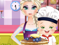 play Elsa And Rosy Pancakes Day