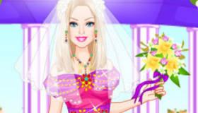 play Colorful Bride Barbie Mobile