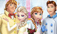 play Frozen Family Cooking Wedding Cake