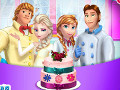 play Frozen Family Cooking Wedding Cake
