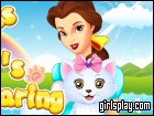 play Princess Belle'S Kitten Caring