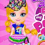 play Baby Barbie Design My Little Pony Dress
