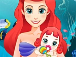 Mermaid Ariel Gives Birth To A Baby Game