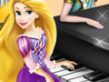 play Elsa And Rapunzel Piano Contest Kissing