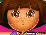 play Dora Face Infection