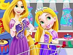 Baby Rapunzel And Mom Shopping