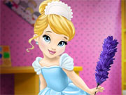 play Baby Cinderella House Cleaning