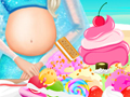 play Pregnant Elsa Ice Cream Decor