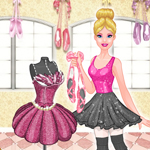 play Barbie In Pink Shoes Designer