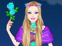 play Barbie Frozen Wedding Dress Up