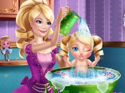 play Barbie Princess Baby Wash