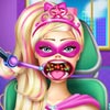 play Play Super Barbie Throat Doctor