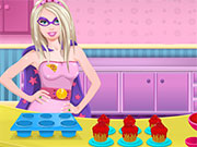 Barbie Superhero Cooking Mini Cheesecakes