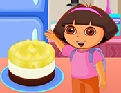 play Dora'S Cooking Mango Cheesecake
