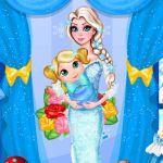 play Elsa Baby Room Cleaning