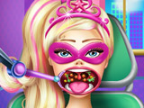 play Super Barbie Throat Doctor Kissing
