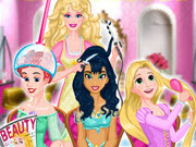 play Barbie'S Princess Hair Salon