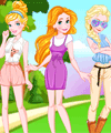 Princess Team Blonde Dress Up Game