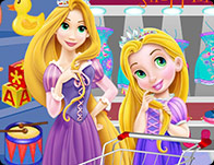 play Baby Rapunzel And Mom Shopping