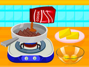 play Cooking Delicious Fudge Puddles Cake