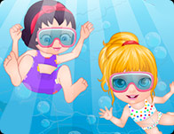 play Baby Barbie Swimming Accident