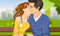 play Park Bench Kissing