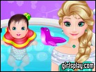play Elsa Baby Spa