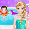 play Enjoy Elsa Baby Spa