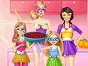 Barbie Family Cooking Berry Pie