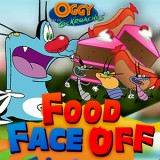 play Oggy And The Cockroaches Food Face Off