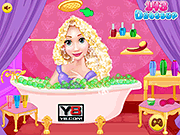 play Princess Rapunzel Special Bath