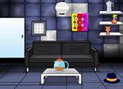 play Black Tiled House Escape